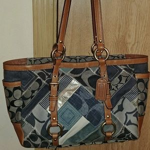 Coach denim handbag